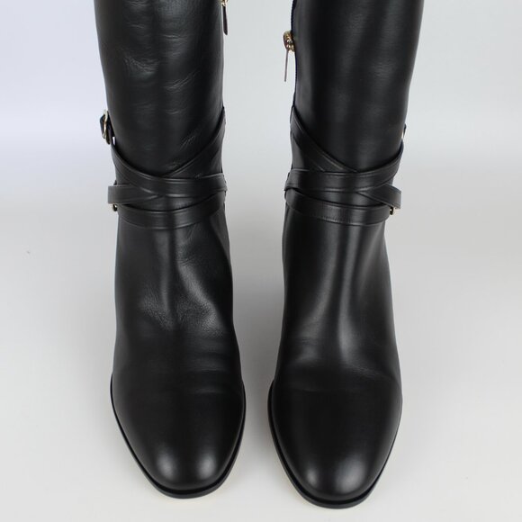 NEW JIMMY CHOO Huxlie 45mm Leather Boots - Work to Weekend - Picture 10 of 16